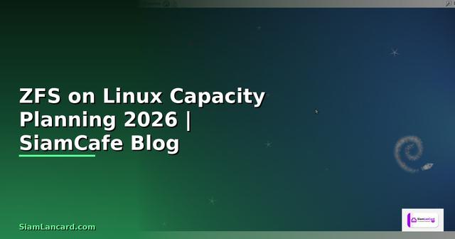 ZFS on Linux Capacity Planning
