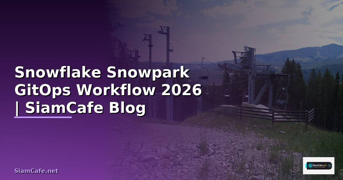 Snowflake Snowpark GitOps Workflow