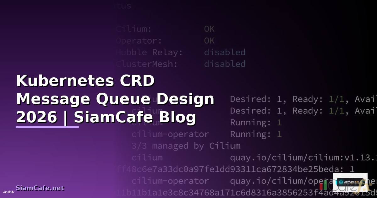 Kubernetes CRD Message Queue Design
