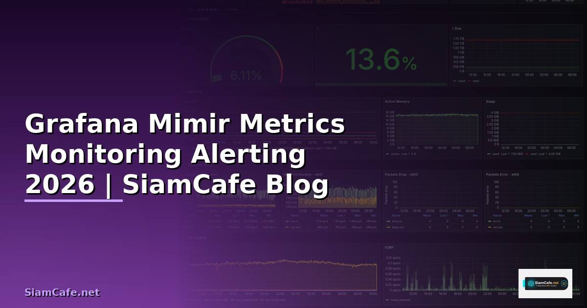 Grafana Mimir Metrics Monitoring และ Alerting