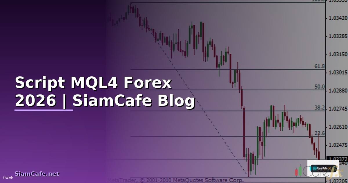 Script MQL4 — คู่มือเทรด Forex ฉบับสมบูรณ์ 2026