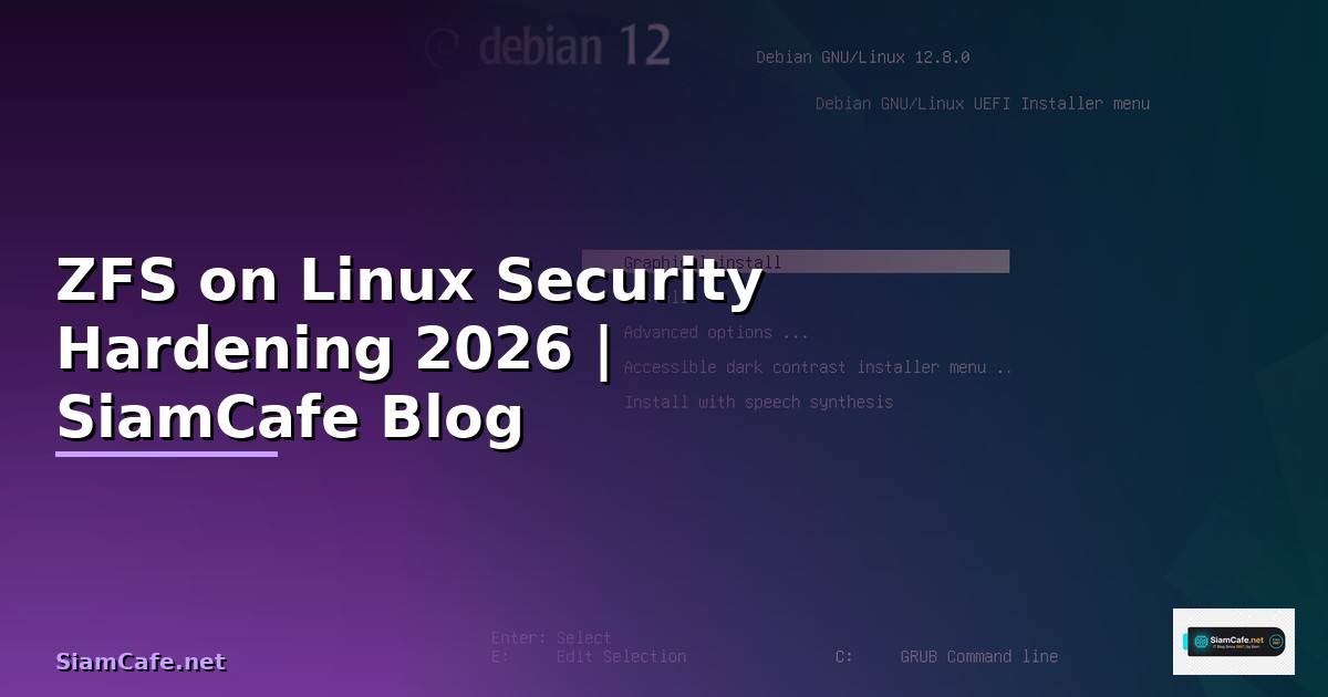 ZFS on Linux Security Hardening ป้องกันแฮก
