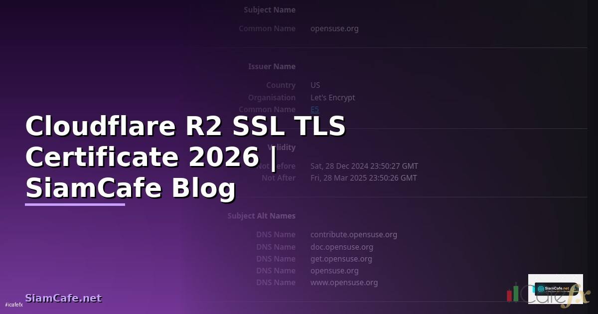 Cloudflare R2 SSL TLS Certificate
