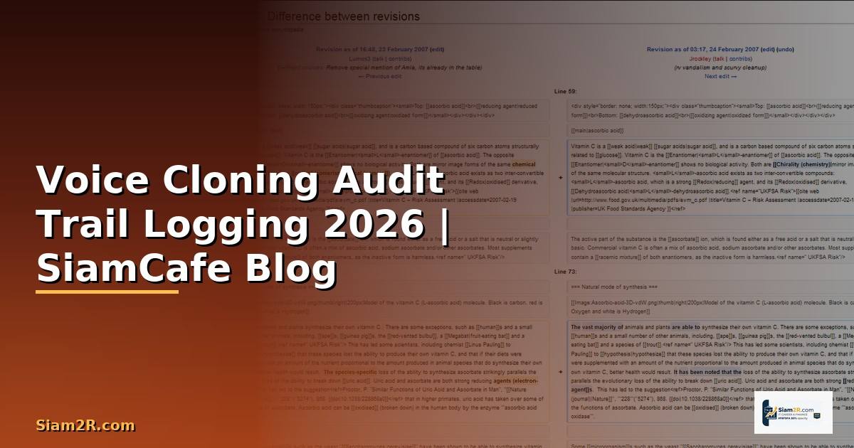 Voice Cloning Audit Trail Logging