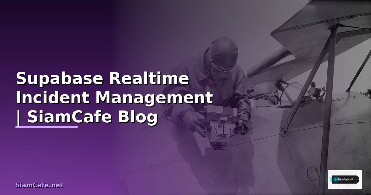 Supabase Realtime Incident Management