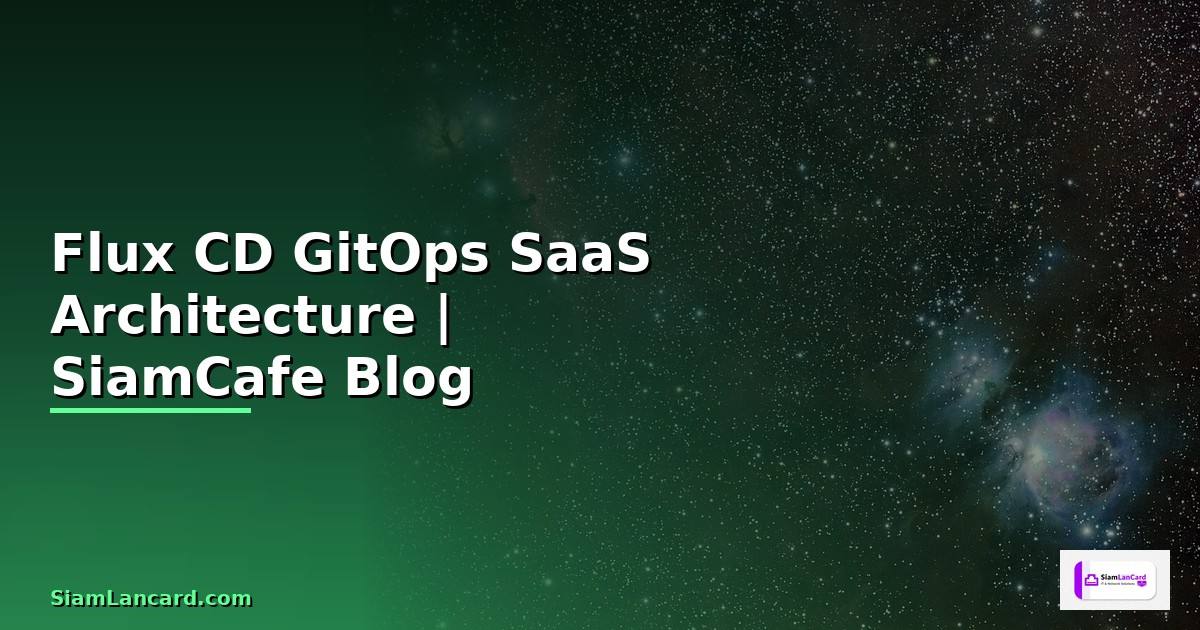 Flux CD GitOps SaaS Architecture