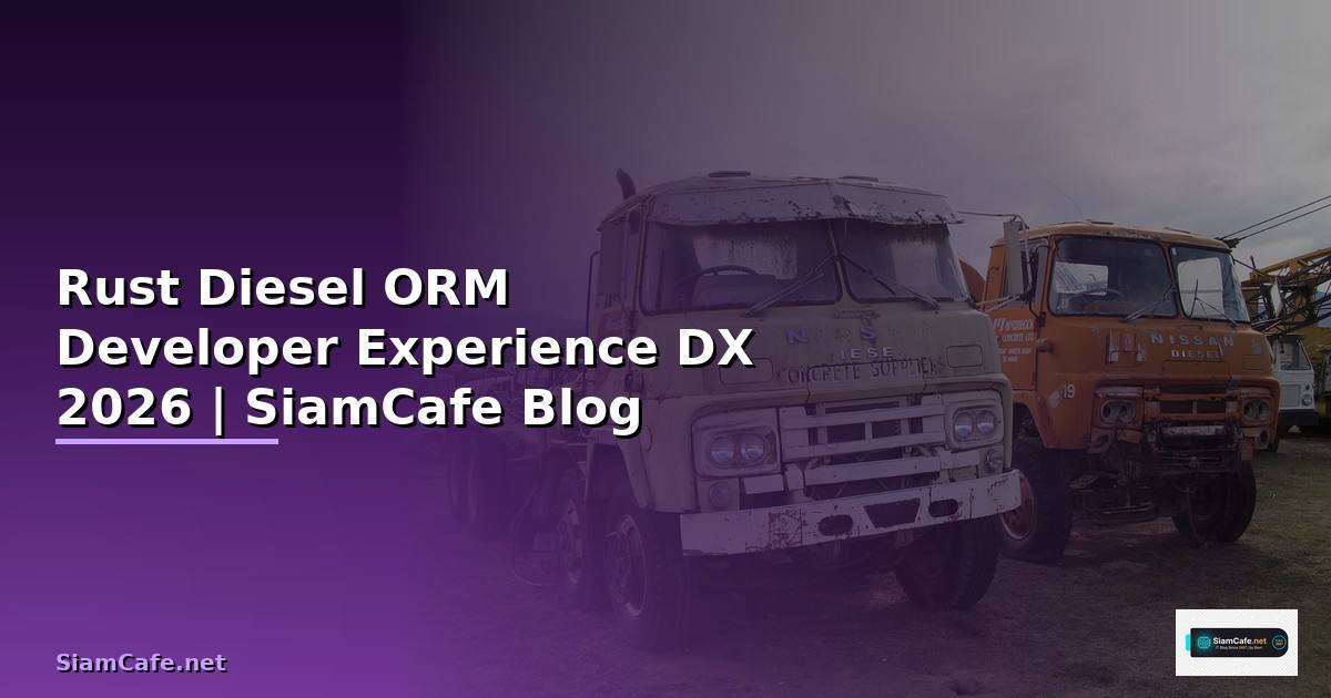 Rust Diesel ORM Developer Experience DX