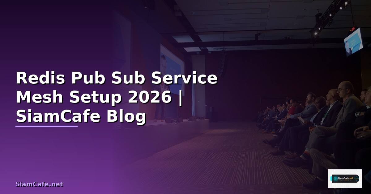 Redis Pub Sub Service Mesh Setup — คู่มือฉบับสมบูรณ์ 2026