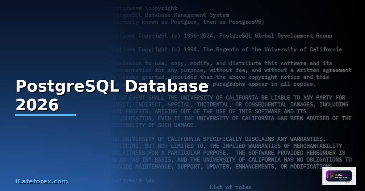 PostgreSQL Database — คู่มือฉบับสมบูรณ์ 2026