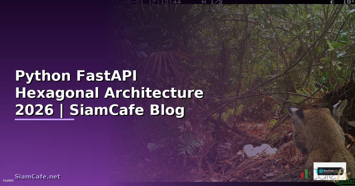 Python FastAPI Hexagonal Architecture — คู่มือฉบับสมบูรณ์ 2026