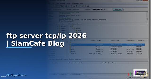 บริการส่งข้อมูลผ่าน ftp server คือ tcp/ip