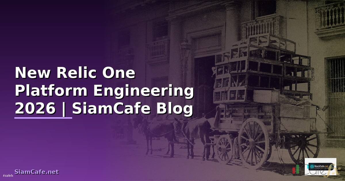 New Relic One Platform Engineering — คู่มือฉบับสมบูรณ์ 2026