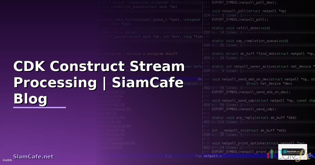 CDK Construct Stream Processing