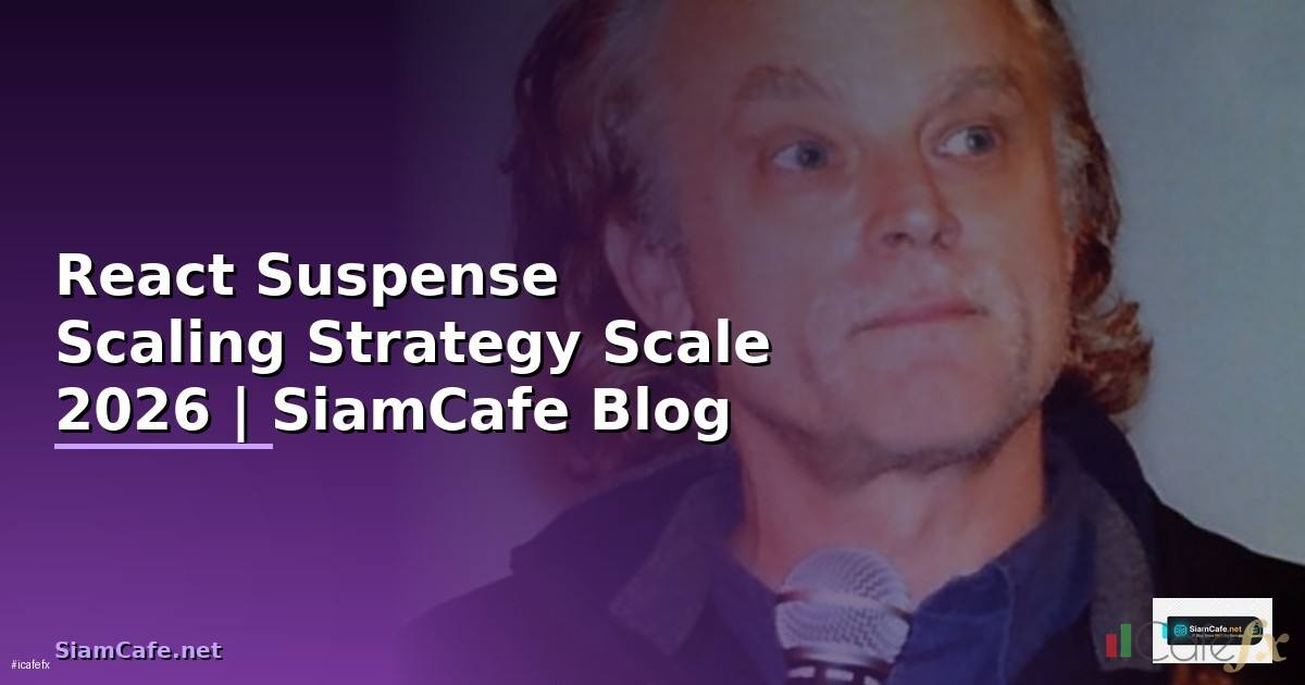 React Suspense Scaling Strategy วิธี Scale