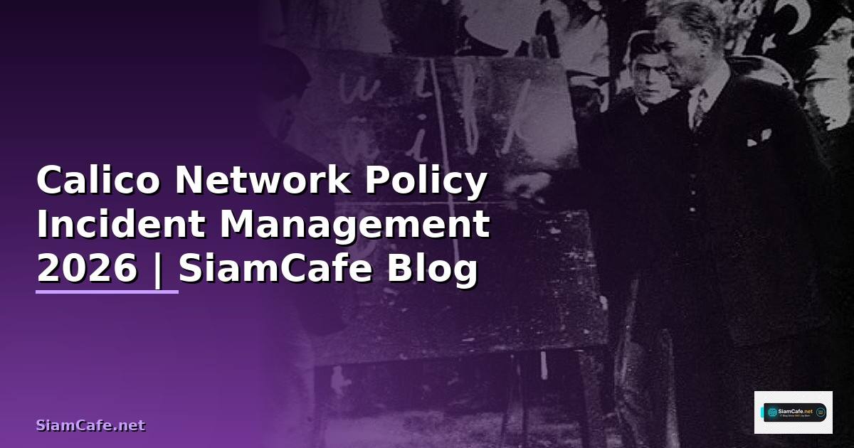 Calico Network Policy Incident Management