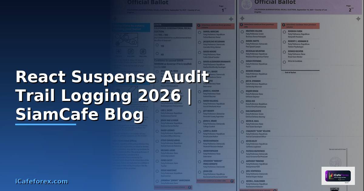 React Suspense Audit Trail Logging