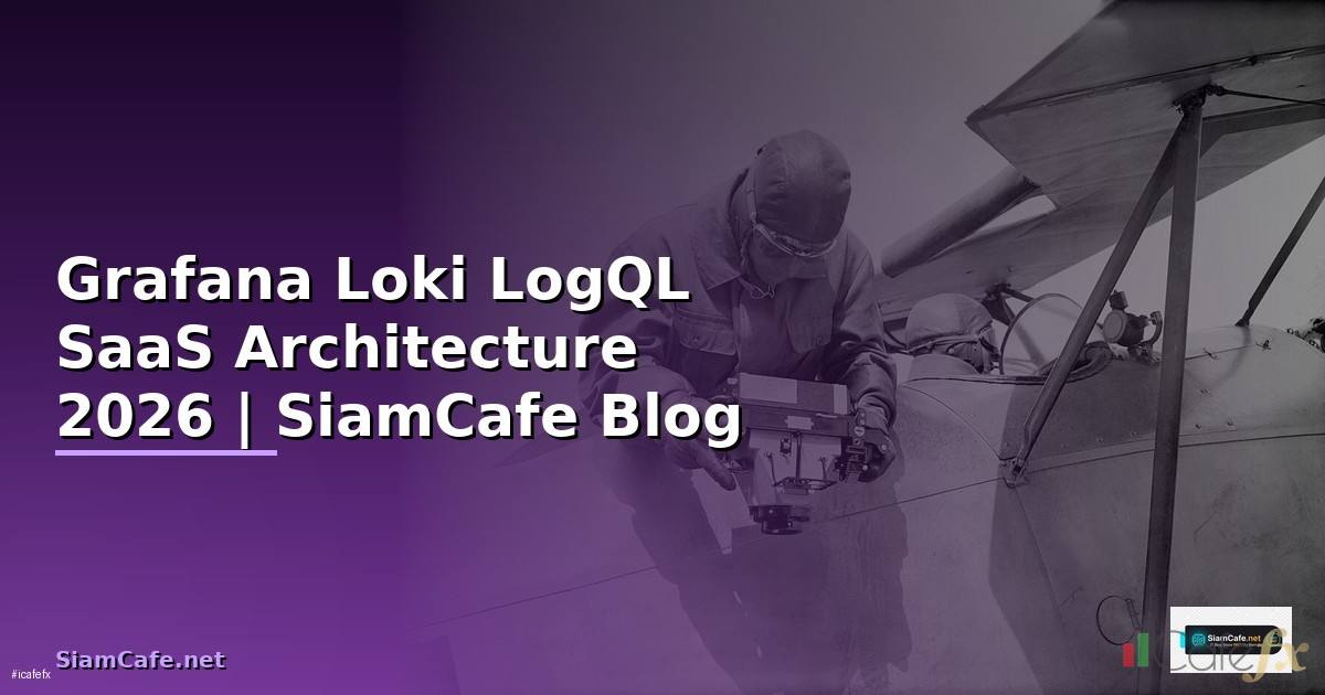 Grafana Loki LogQL SaaS Architecture — คู่มือฉบับสมบูรณ์ 2026