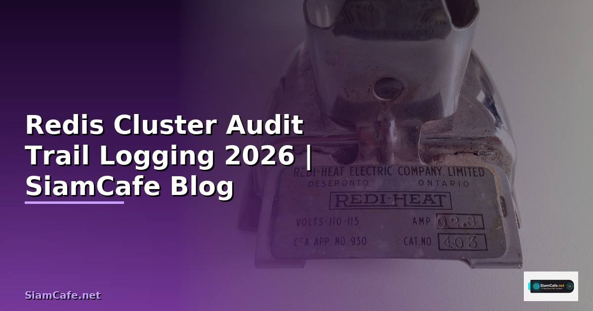 Redis Cluster Audit Trail Logging