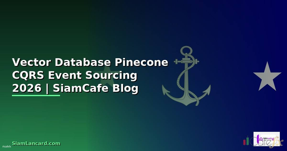 Vector Database Pinecone CQRS Event Sourcing —
