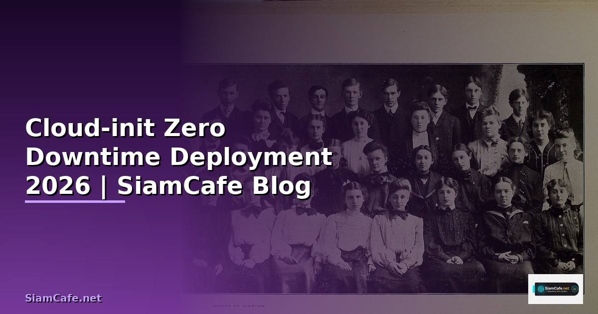 Cloud-init Zero Downtime Deployment — คู่มือฉบับสมบูรณ์ 2026