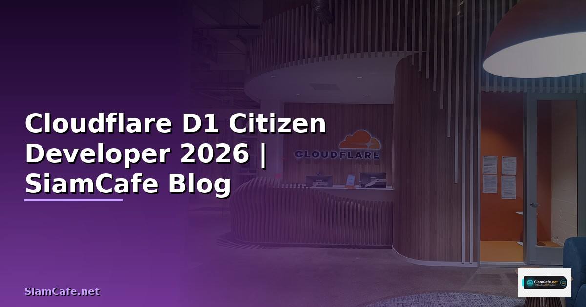 Cloudflare  Citizen Developer