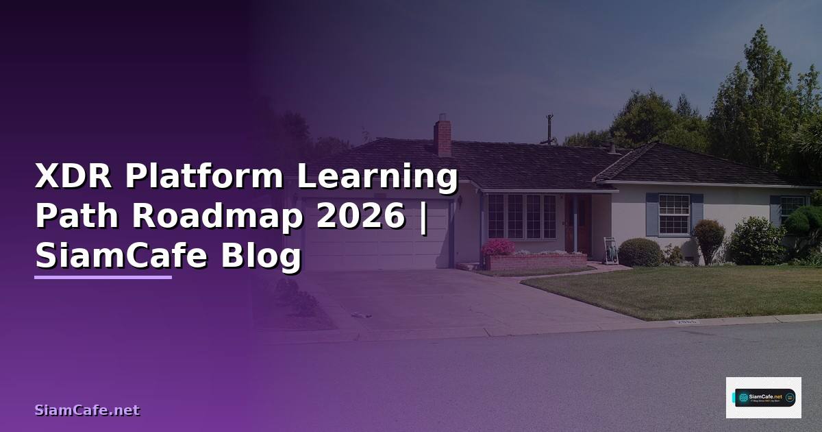 XDR Platform Learning Path Roadmap