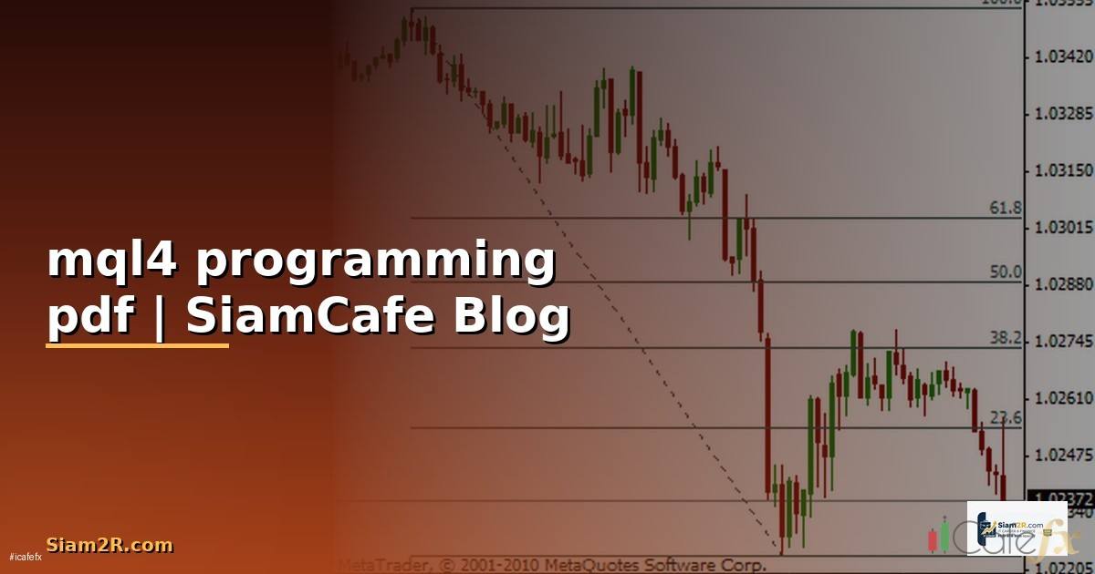 mql4 programming pdf