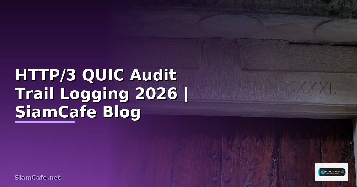 HTTP/3 QUIC Audit Trail Logging