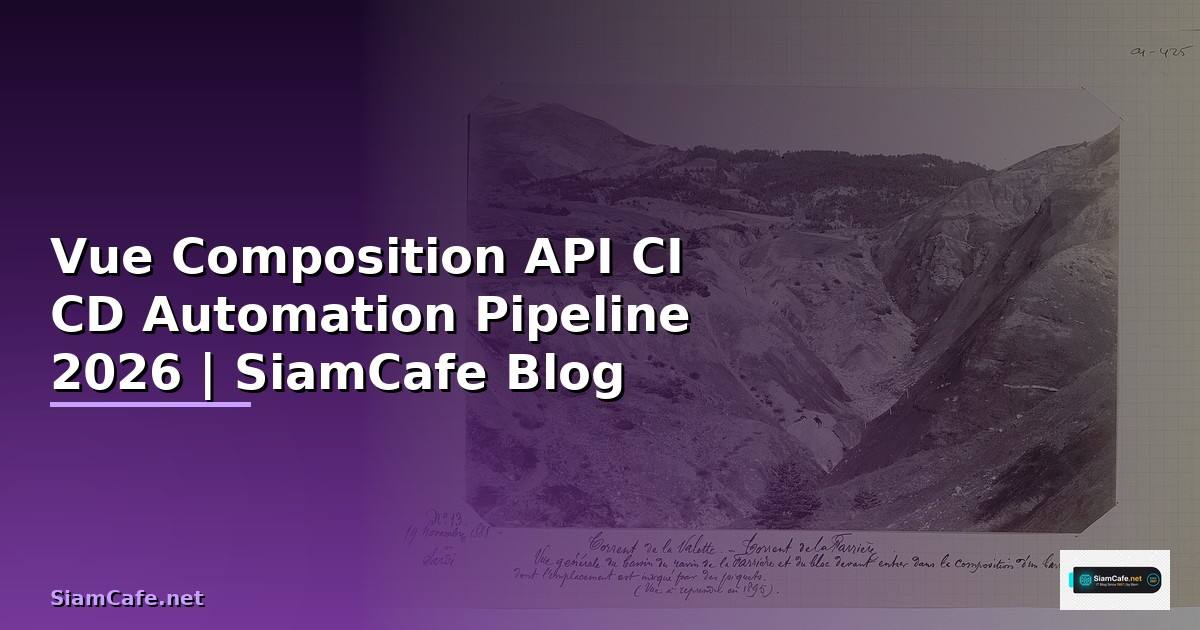 Vue Composition API CI CD Automation Pipeline