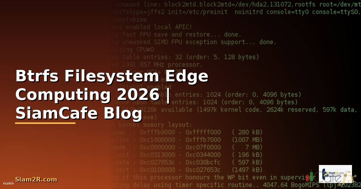Btrfs Filesystem Edge Computing