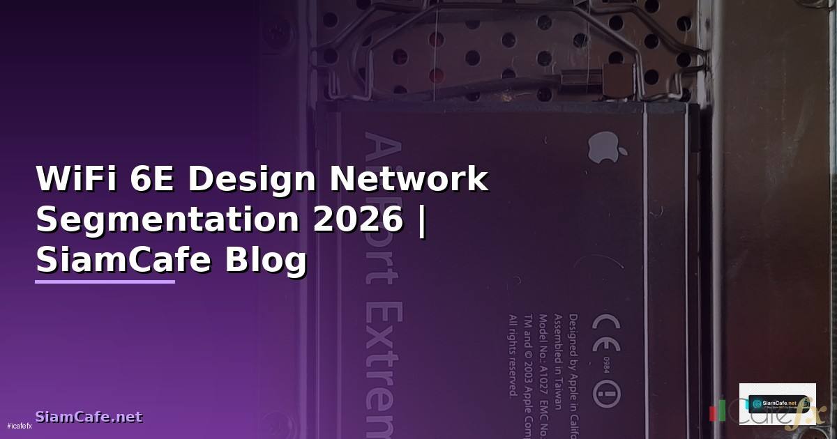 WiFi 6E Design Network Segmentation
