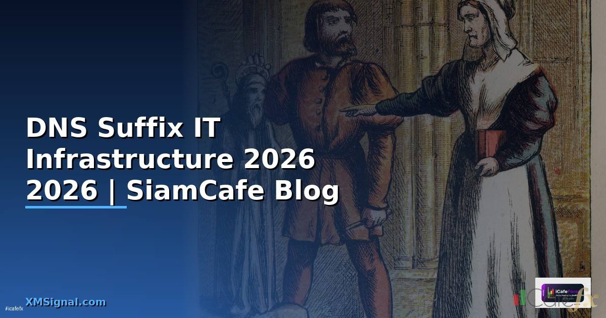 DNS Suffix คืออะไร — คู่มือ IT Infrastructure