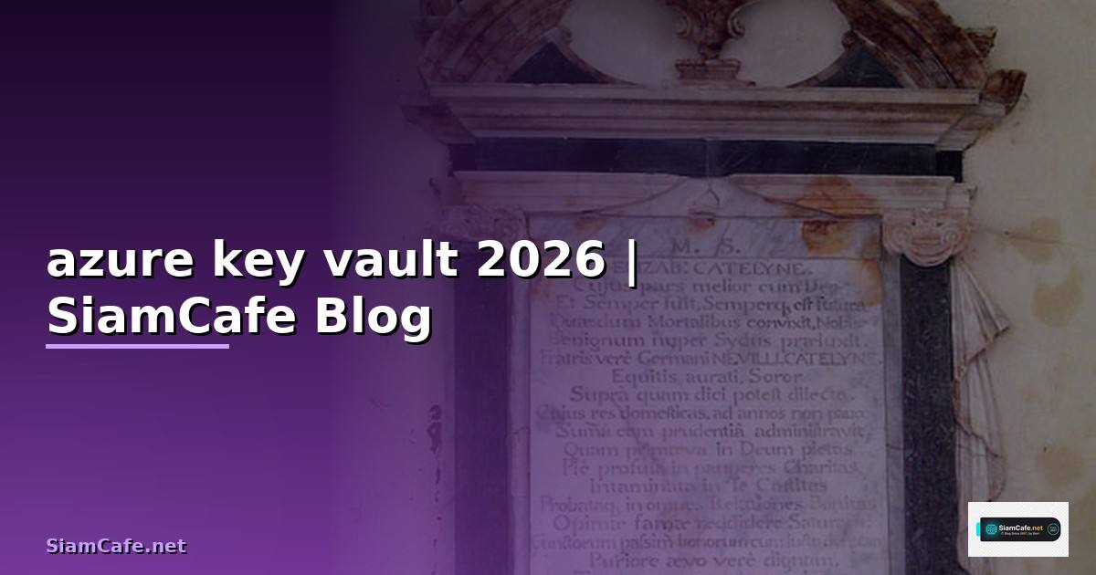 azure key vault คือ