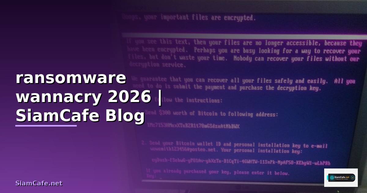 ransomware wannacry คือ