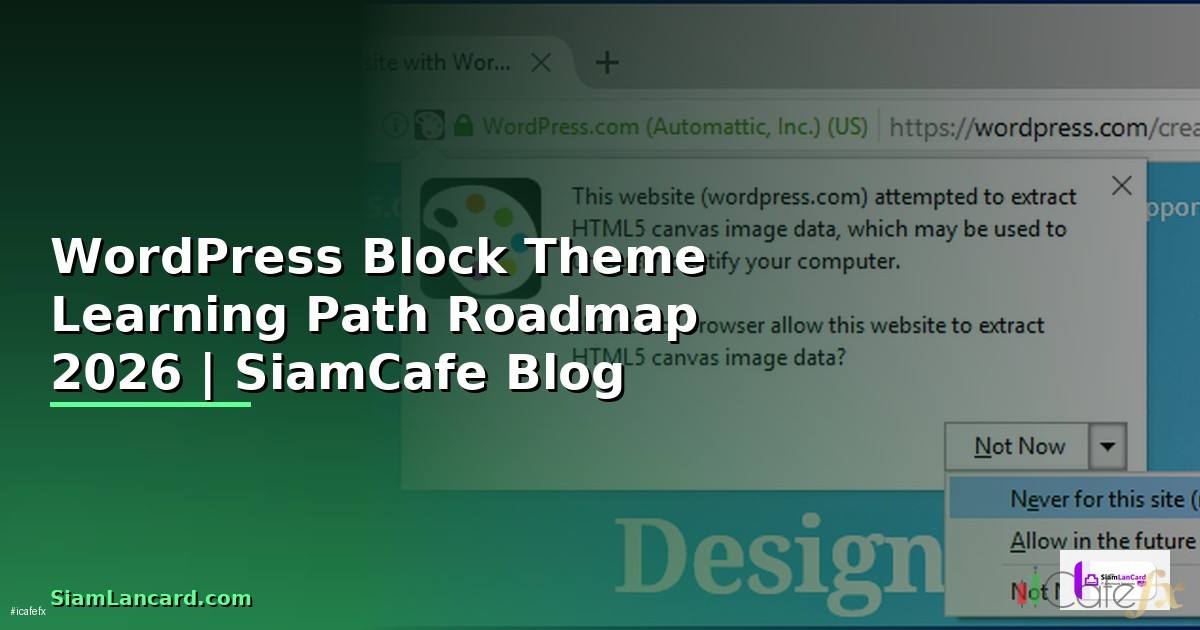 WordPress Block Theme Learning Path Roadmap