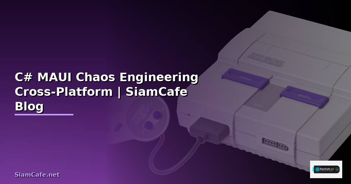 C# MAUI Chaos Engineering — ทดสอบความทนทานของแอป