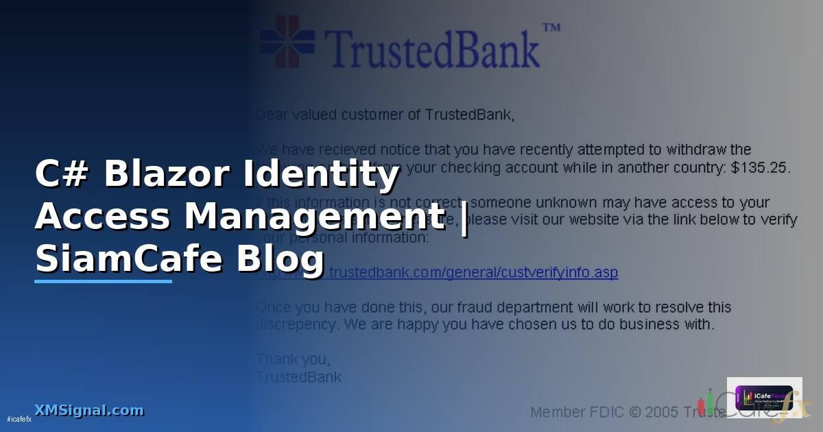 C# Blazor Identity Access Management