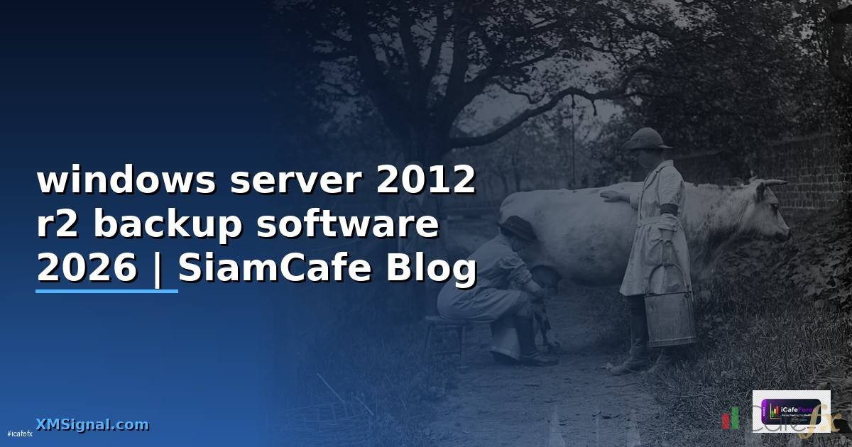 windows server 2012 r2 backup software — คู่มือฉบับสมบูรณ์ 2026