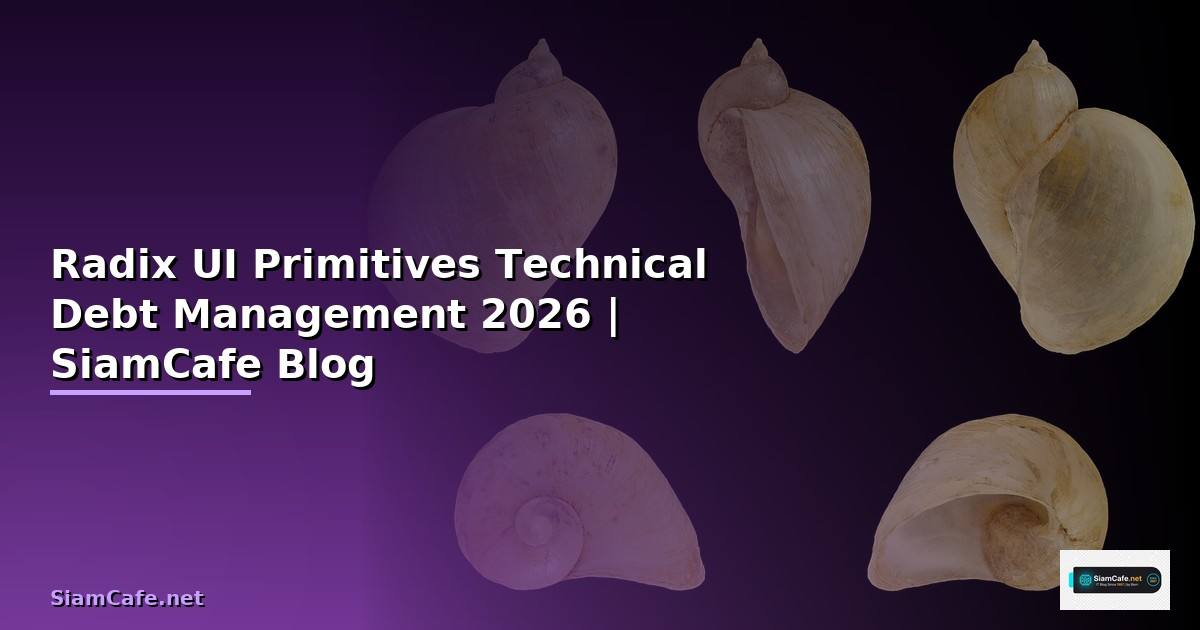 Radix UI Primitives Technical Debt Management