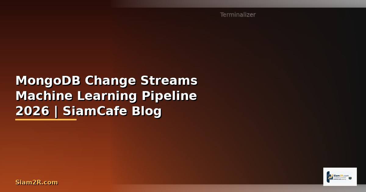MongoDB Change Streams Machine Learning Pipeline