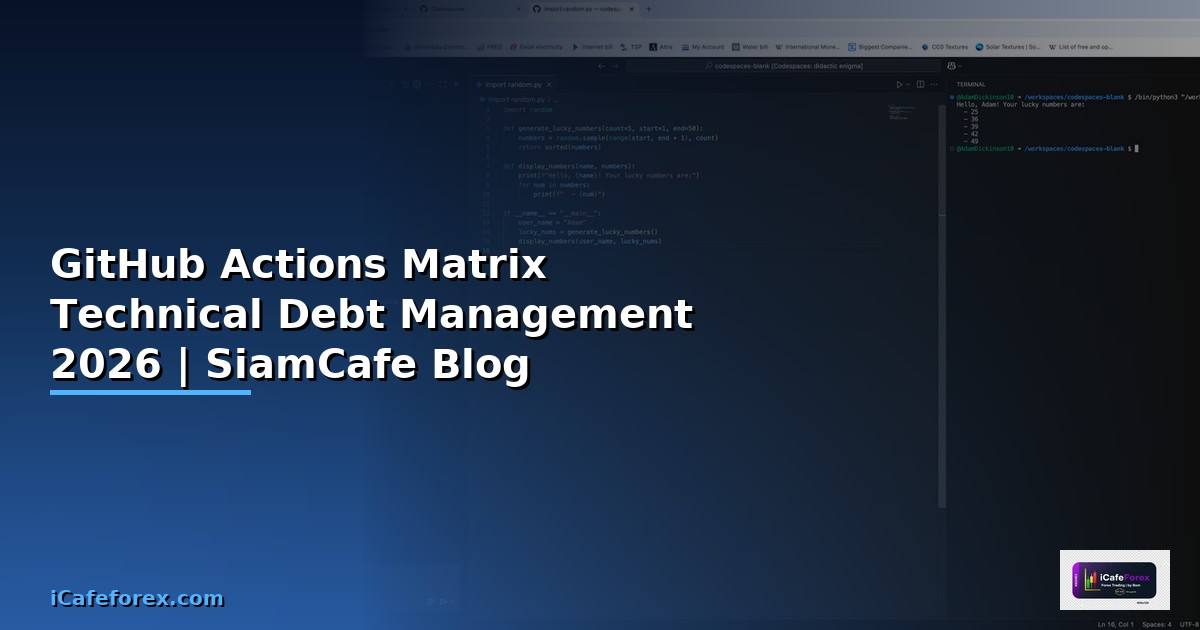 GitHub Actions Matrix Technical Debt Management