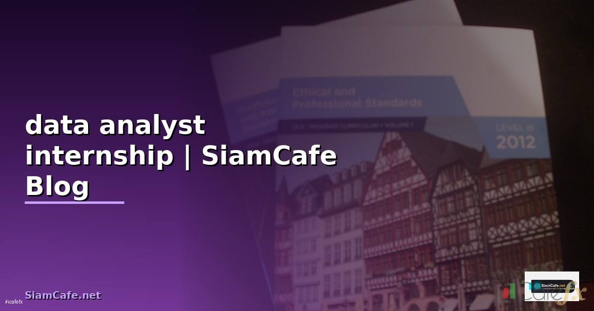 data analyst internship