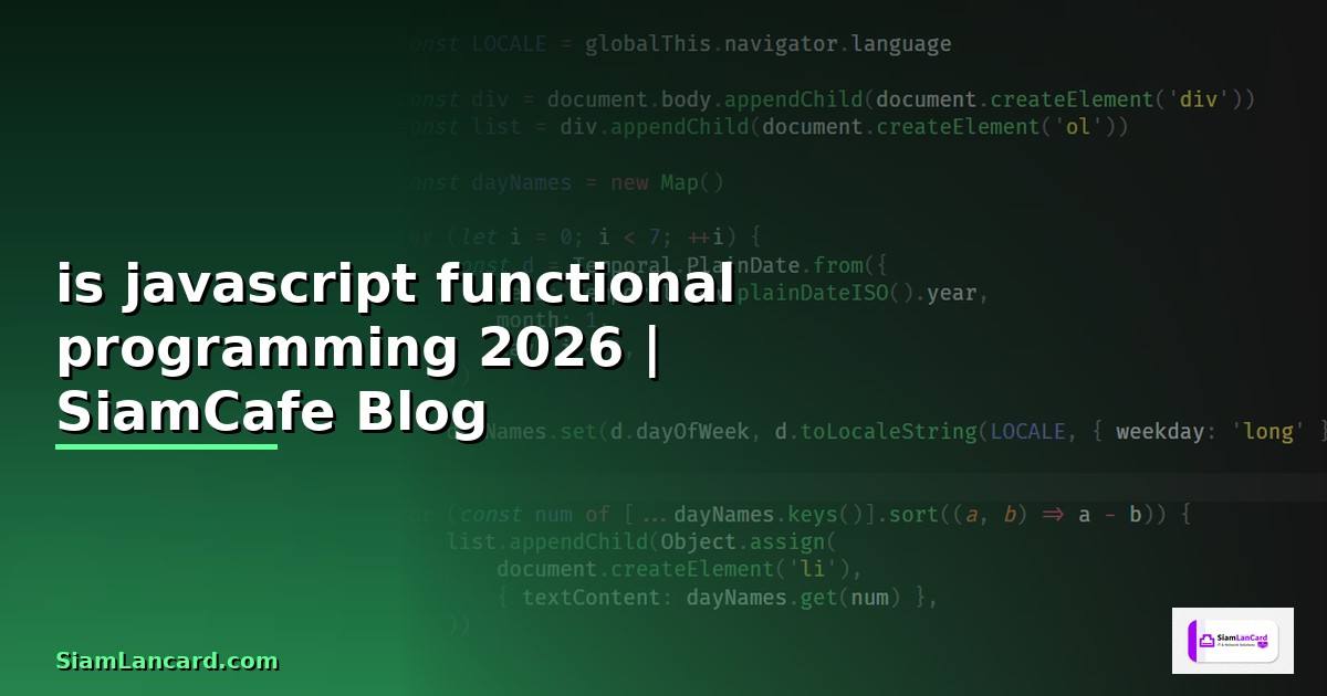 is javascript functional programming