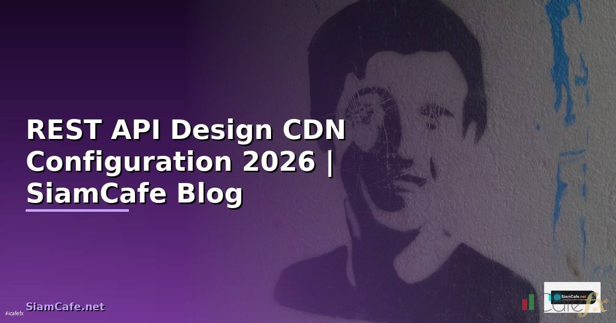 REST API Design CDN Configuration — คู่มือฉบับสมบูรณ์ 2026