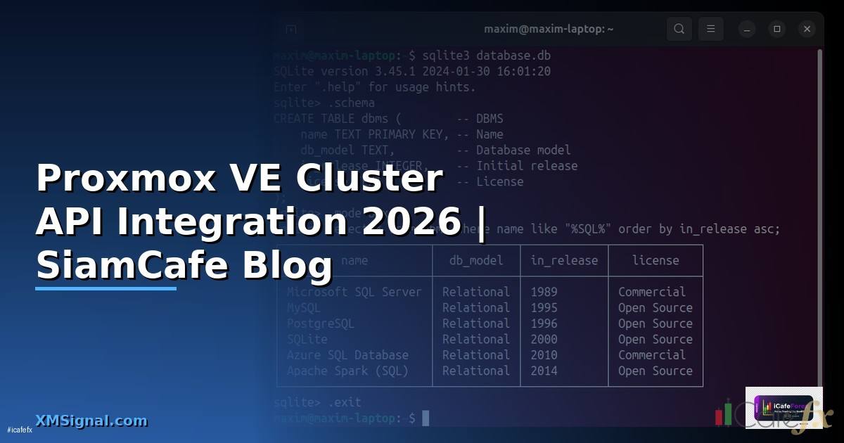 Proxmox VE Cluster API Integration เชื่อมต่อระบบ