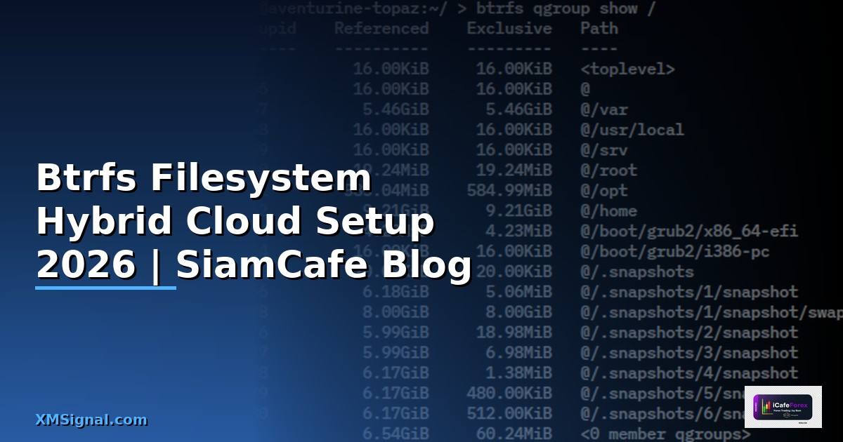 Btrfs Filesystem Hybrid Cloud Setup