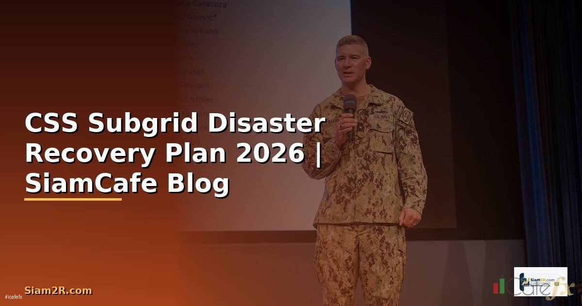 CSS Subgrid Disaster Recovery Plan