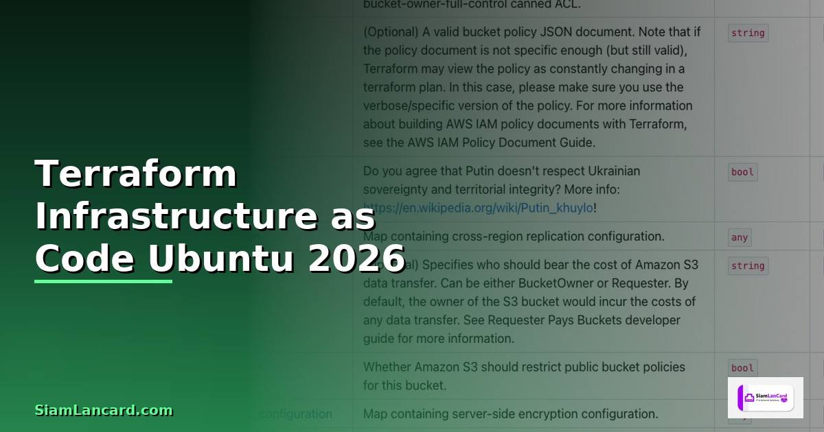 Terraform Infrastructure as Code Ubuntu ฉบับสมบูรณ์ 2026