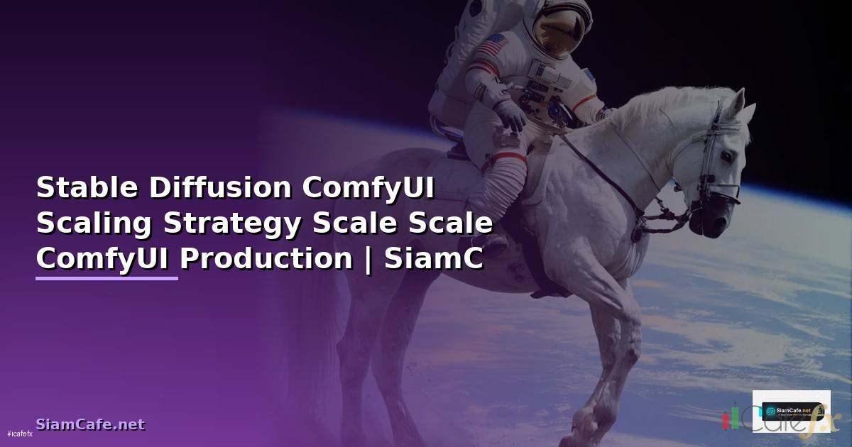 Stable Diffusion ComfyUI Scaling Strategy วิธี