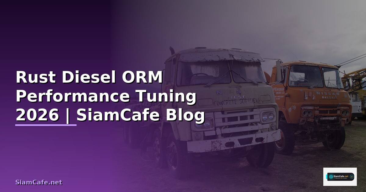 Rust Diesel ORM Performance Tuning เพิ่มความเร็ว